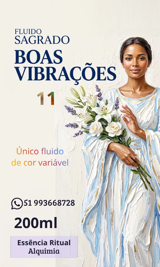 Rótulo do Fluido Boas Vibrações, 200ml — Essência Ritual