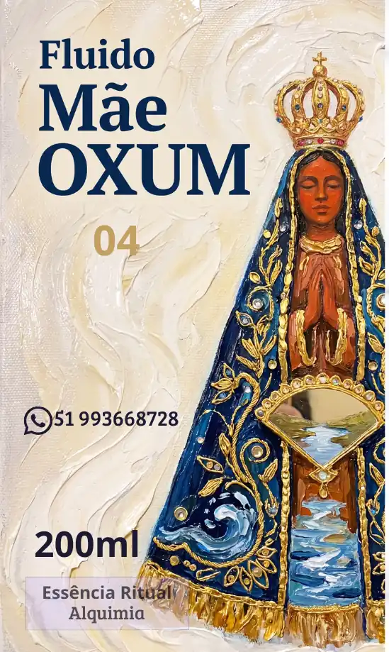 Rótulo do Fluido Mãe Oxum, 200ml — Essência Ritual